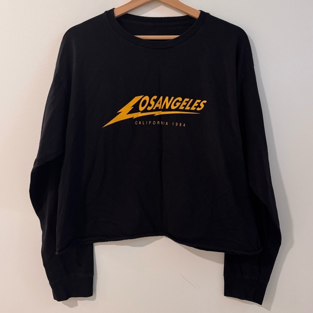 Brandy Melville Los Angeles Cropped Crewneck Sweatshirt